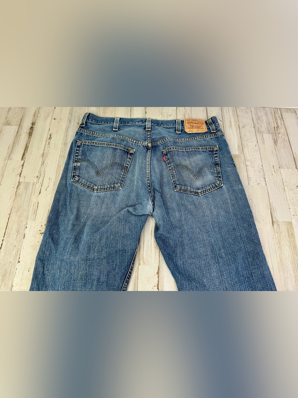 Vintage Levis 505 Pants Jeans Men 40x30 Denim Stretch Blue Straight - Picture 11 of 12